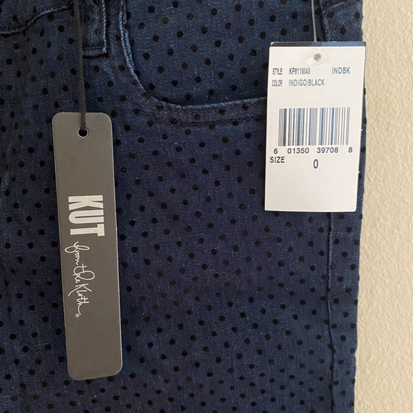 ⬇️FLASH SALE⬇️ Kut from the Kloth Diana Indigo/Black Size 0 Skinny Jeans NWT - Picture 3 of 6